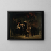 L'incendie du Palais Royal de Stockholm, 7 mai 1697 - Johan Fredrik Höckert — gerahmtes Bild an der Wand