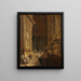 Ein Tempeltreppe, Architekturstück - Johan Gottlob Brusell — gerahmtes Bild an der Wand