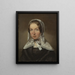 Fredrika Bremer 1801-1865 - Johan Gustaf Sandberg — gerahmtes Bild an der Wand