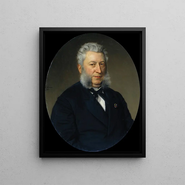 Jan Jacob Lodewijk ten Kate 1818-89 Dichter - Johan Heinrich Neuman — gerahmtes Bild an der Wand