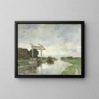 Johan Hendrik Weissenbruch - Drawbridge at Noorden.webp