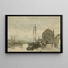 Ansicht des Turfmarkts und Eendjespoort in Haarlem - Johan Hendrik Weissenbruch — gerahmtes Bild an der Wand