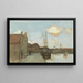 Ansicht eines Kanals - Johan Hendrik Weissenbruch — gerahmtes Bild an der Wand