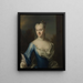 Hedvig Elisabet Paulin 1716-1806 - Johan Henrik Scheffel — gerahmtes Bild an der Wand