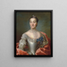 Regitze Sophie Skeel der Baronin Gldencrone - Johan Hörner — gerahmtes Bild an der Wand