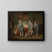 John Beard und John Dunstall in L'amour dans un village - Johan Joseph Zoffany — gerahmtes Bild an der Wand
