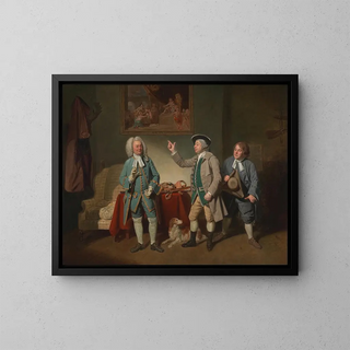 Johan Joseph Zoffany - Edward Shuter John Beard and John Dunstall in Isaac Bickertons Love in a Village.webp