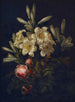 Lys blancs et roses - Johan Laurentz Jensen — gerahmtes Bild an der Wand