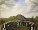 Der König Karl XIV Johan besucht die Tumuli von Old Uppsala im Jahr 1834 - Johan Way — Ansicht des Kunstwerks