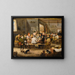 Szene in der Taverne - Johann Baptist Pflug — gerahmtes Bild an der Wand