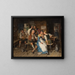 Fröhliche Menschenmenge - Johann Adalbert Heine — gerahmtes Bild an der Wand