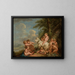 Das Spiel der Liebe - Johann Albrecht Friedrich Rauscher — gerahmtes Bild an der Wand