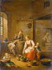 Eine bäuerliche Familie zu Hause - Johann Andreas Herrlein — Ansicht des Kunstwerks