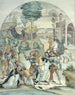 Sainte Catherine de Sienne rettet zwei Dominikaner aus den Händen von Räubern - Johann Anton Ramboux — Ansicht des Kunstwerks