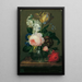 Kleine Blumenstillleben - Johann Baptist Drechsler — gerahmtes Bild an der Wand