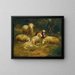 Schafe - Johann Baptist Hofner — gerahmtes Bild an der Wand