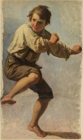 Johann Baptist Kirner - Bauernjunge in Abwehrstellung.webp