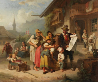 Johann Baptist Kirner - Dorfszene aus dem Schwarzwald.webp