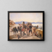 Des Diebe, die Reisende angreifen - Johann Baptist Kirner — gerahmtes Bild an der Wand