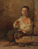Ein italienischer Junge, der auf einer Steintafel sitzt und in die Hände klatscht - Johann Baptist Kirner — Ansicht des Kunstwerks