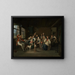 Ein Wachdienst erzählt in seinem Heimatland seine Erfahrungen während der Julirevolution in Paris im Jahr 1830 - Johann Baptist Kirner — gerahmtes Bild an der Wand