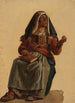 Alte Italienerin sitzend mit einem Buch auf den Knien - Johann Baptist Kirner — Ansicht des Kunstwerks