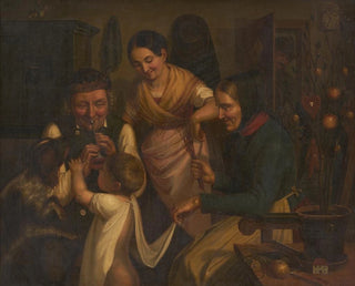 Johann Baptist Laule - St Nicholas Day in the Black Forest.webp
