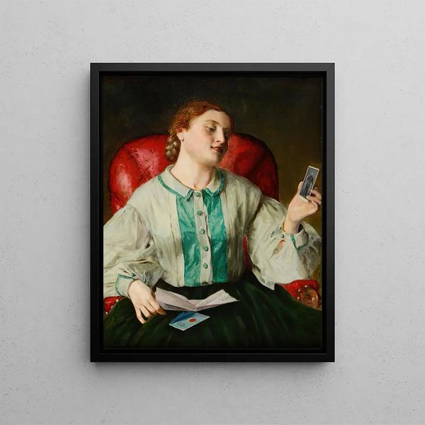 Die Liebesbrief - Johann Baptist Reiter — gerahmtes Bild an der Wand