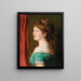 Die zweite Ehefrau des Künstlers, Anna Josefa Theresia Brajer - Johann Baptist Reiter — gerahmtes Bild an der Wand