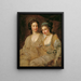 Comtesses Caroline und Zo Thomatis - Johann Baptist von Lampi der Ältere — gerahmtes Bild an der Wand