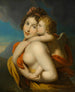 Eine Nymphe trägt Cupido über einen Fluss - Johann Baptist von Lampi der Ältere — Ansicht des Kunstwerks