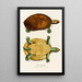 Emys Erythrocephala - Johann Baptist von Spix — gerahmtes Bild an der Wand
