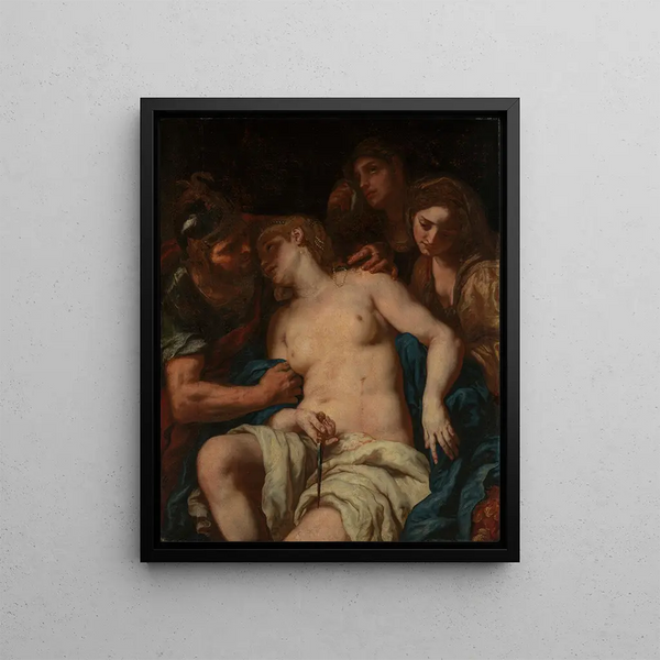 Lucrèce - Johann Carl Loth — gerahmtes Bild an der Wand