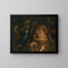 Die Heilung der Blindheit des Tobit - Johann Carl Loth — gerahmtes Bild an der Wand