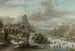 Winterlandschaft mit Schlittschuhläufern auf einem gefrorenen Fluss - Johann Christian Vollerdt — Ansicht des Kunstwerks