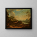 Landschaft mit einer Genreszene - Johann Christian Vollerdt — gerahmtes Bild an der Wand