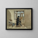 Der Maler Johann Adam Klein an seinem Staffelei in seinem Atelier im Palais Chotek in Wien - Johann Christoph Erhard — gerahmtes Bild an der Wand