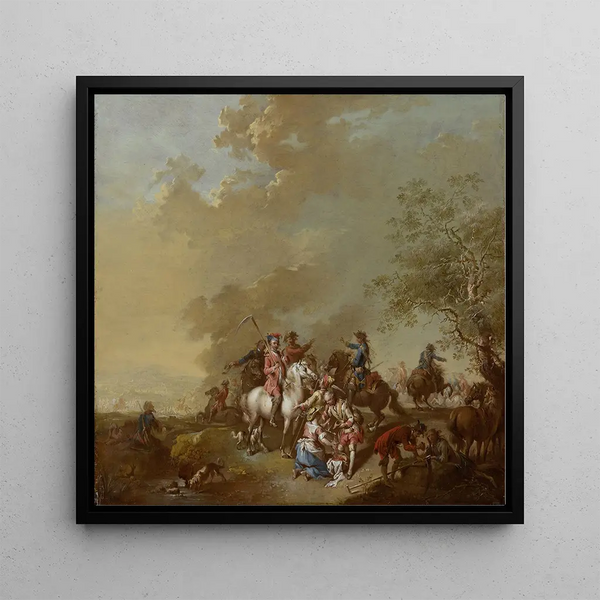 Johann Conrad Seekatz - A Break in the Fighting.webp