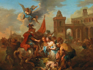 Romulus und Hersilie - Johann Conrad Seekatz — Ansicht des Kunstwerks