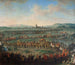 Eingang des Kaisers Franz I. Stephan und seines Sohnes Joseph II. in Frankfurt am 29. März 1764 - Johann Dallinger von Dalling — Ansicht des Kunstwerks