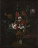 Blumen in einer geschnitzten Urne - Johann Daniel Preissler — Ansicht des Kunstwerks