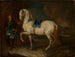 Maître d'écurie avec un cheval gris - Johann Elias Ridinger — Ansicht des Kunstwerks