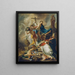 Sieg des Christentums über die Heidentum - Johann Evangelist Holzer — gerahmtes Bild an der Wand