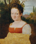 Portrait eines Mädchens - Johann Evangelist Scheffer von Leonhardshoff — Ansicht des Kunstwerks