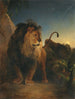 Paar Löwen bei Vollmondnacht - Johann Fischbach — Ansicht des Kunstwerks