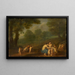 Venus und Adonis Liebesszene - Johann Friedrich Gerhard — gerahmtes Bild an der Wand