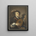 Ein Lautenspieler - Johann Friedrich Morgenstern — gerahmtes Bild an der Wand