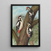 Dendrocopus major - Johann Friedrich Naumann — gerahmtes Bild an der Wand