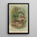 Gallinago gallinula - Johann Friedrich Naumann — gerahmtes Bild an der Wand