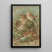 Plectrophenax nivalis Calcarius lapponicus - Johann Friedrich Naumann — gerahmtes Bild an der Wand